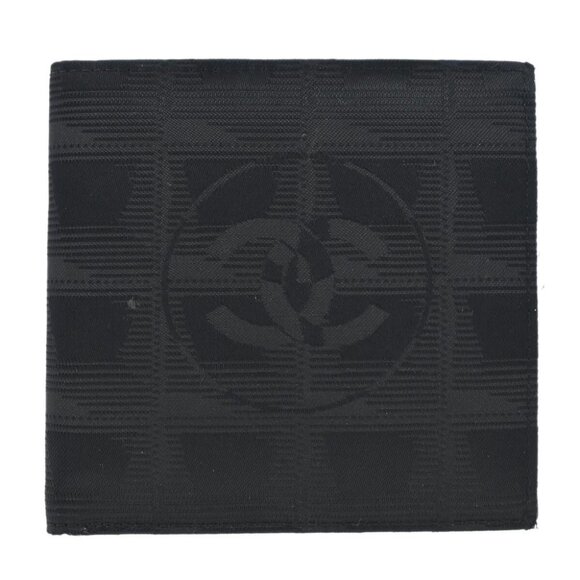 Chanel Black Nylon Travel Line Bifold Wallet 185174 - Picture 1 of 7